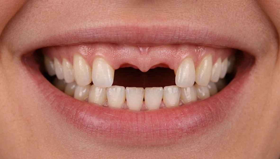 Implant supported bridge replacing multiple missing teeth