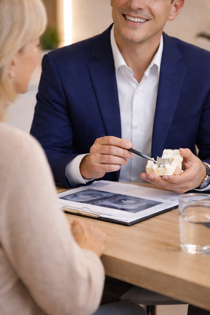Dental implant consultation